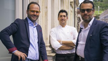 a sx Luciano Pennisi – Giovanni Santoro e Leonardo Pennisi